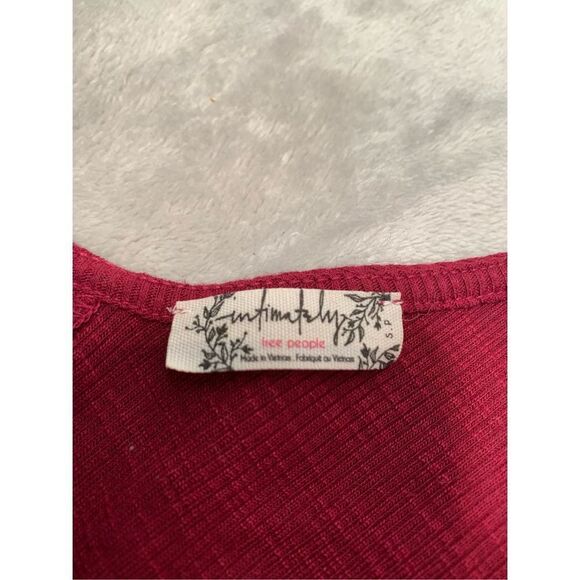Free People Women's Red Sangria Intimately Dani Tank Top Size Small NWOT - Picture 8 of 8